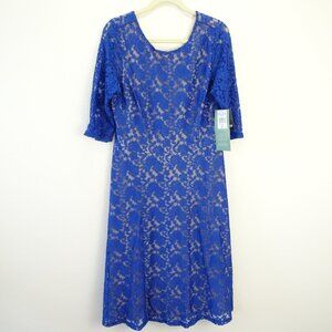 NWT Melrose Dress Shear Overlay Women's 16